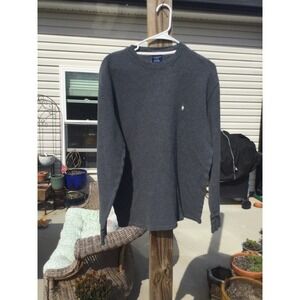 Polo Ralph Lauren sleepwear mens thermal shirt size XL grey gray logo cotton